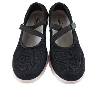 Propet Travel Walker Stretch Mary Jane Slip On Sneaker Size 9 N Black